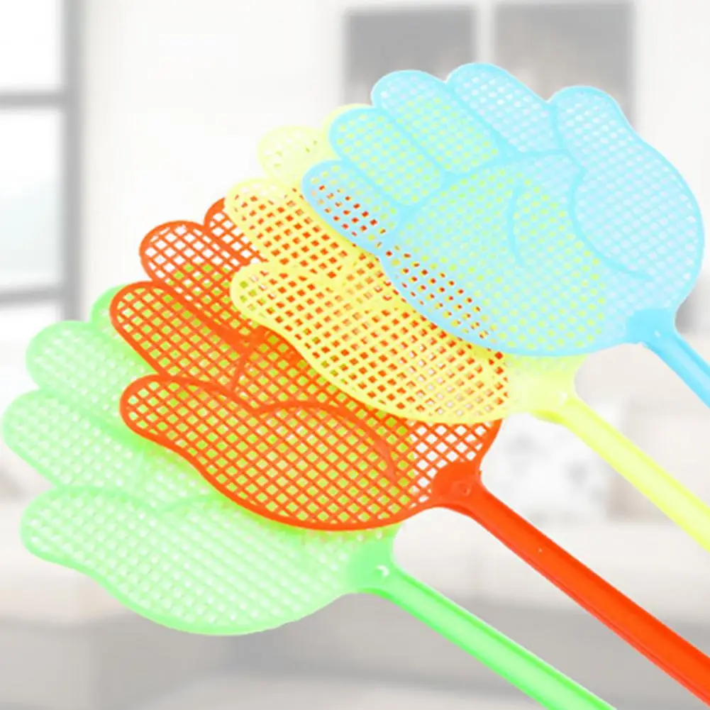 4Pcs Swatters Efficient Flexible PP Handheld Fly Swatter Trap Long Handle Convenient Fly Swatter Shatter Household Supplies