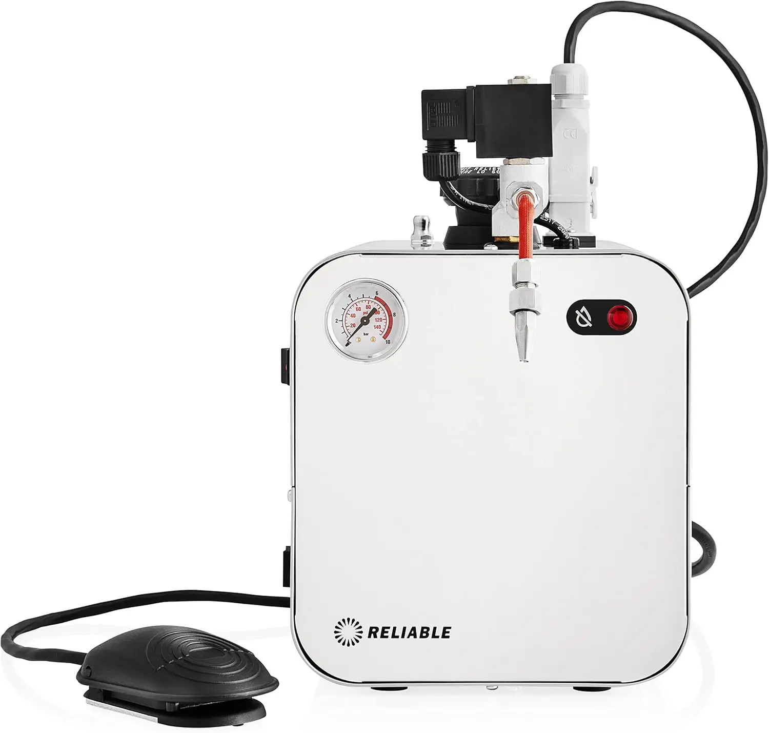5100CJ Stainless-Steel Jewelry Steam Cleaner with Eco Mode, 120V, 2.2 LTR Tank, 50 PSI, Stainless Steel Tank, External 3