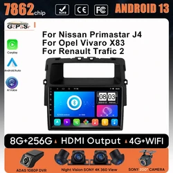 Android Car Radio Multimedia Player For Nissan Primastar J4 For Opel Vivaro X83 For Renault Trafic 2 GPS Screen Wifi No 2din DVD