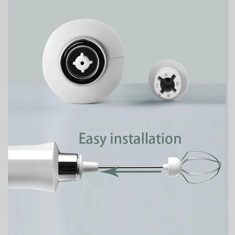 Description Picture 4 of item3 In 1 Portable Rechargeable Electric Milk Frother Foam Maker Handheld Foamer High Speeds Drink Mixer Coffee Frothing Wand