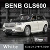 1:24 Alloy Car Model Sound And Light Pull Back Toy Car Suv Off-Road Vehicle Boy Collection Decoration for Benz Maybach Gls600 3
