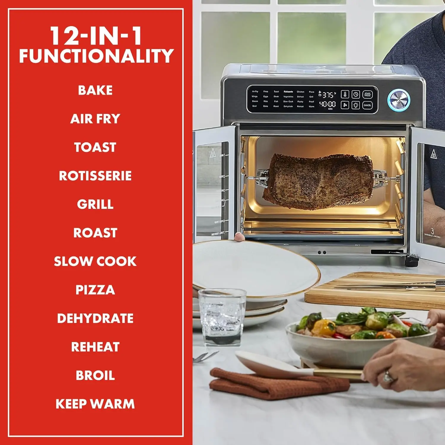 Extra Large Air Fryer Toaster Oven 2