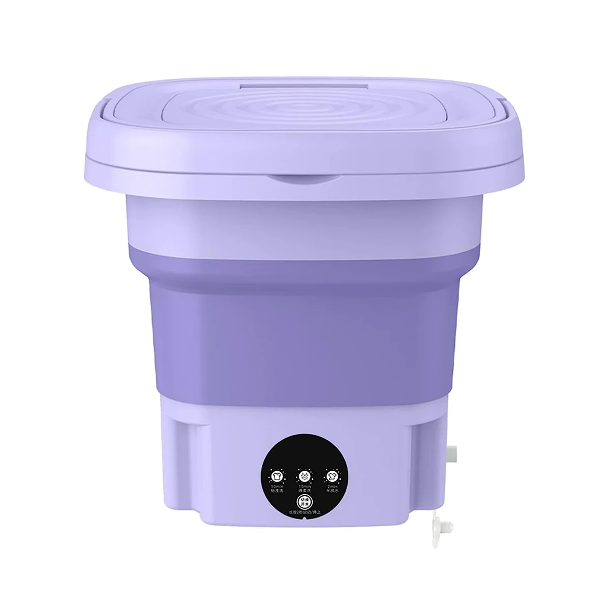 Lavatrice Portatile, Mini Lavatrice Pieghevole Sterilizzazione Asciugatrice Lavatrice Per Vestiti Us Plug Viola