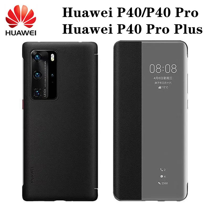 

Original Huawei P40 Pro Plus Case P40 Pro+ Plus Case Smart Cover Flip Leather 360 Shockproof Magnetic Businessman Top Quality