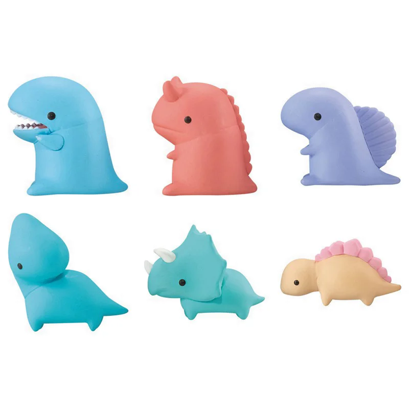 Giapponese Genuino Modello In Scala Gacha Cute Bean Eye Mr Dinosaur Coda Tyrannosaurus Stego Brachiosaurus Action Figure Toys