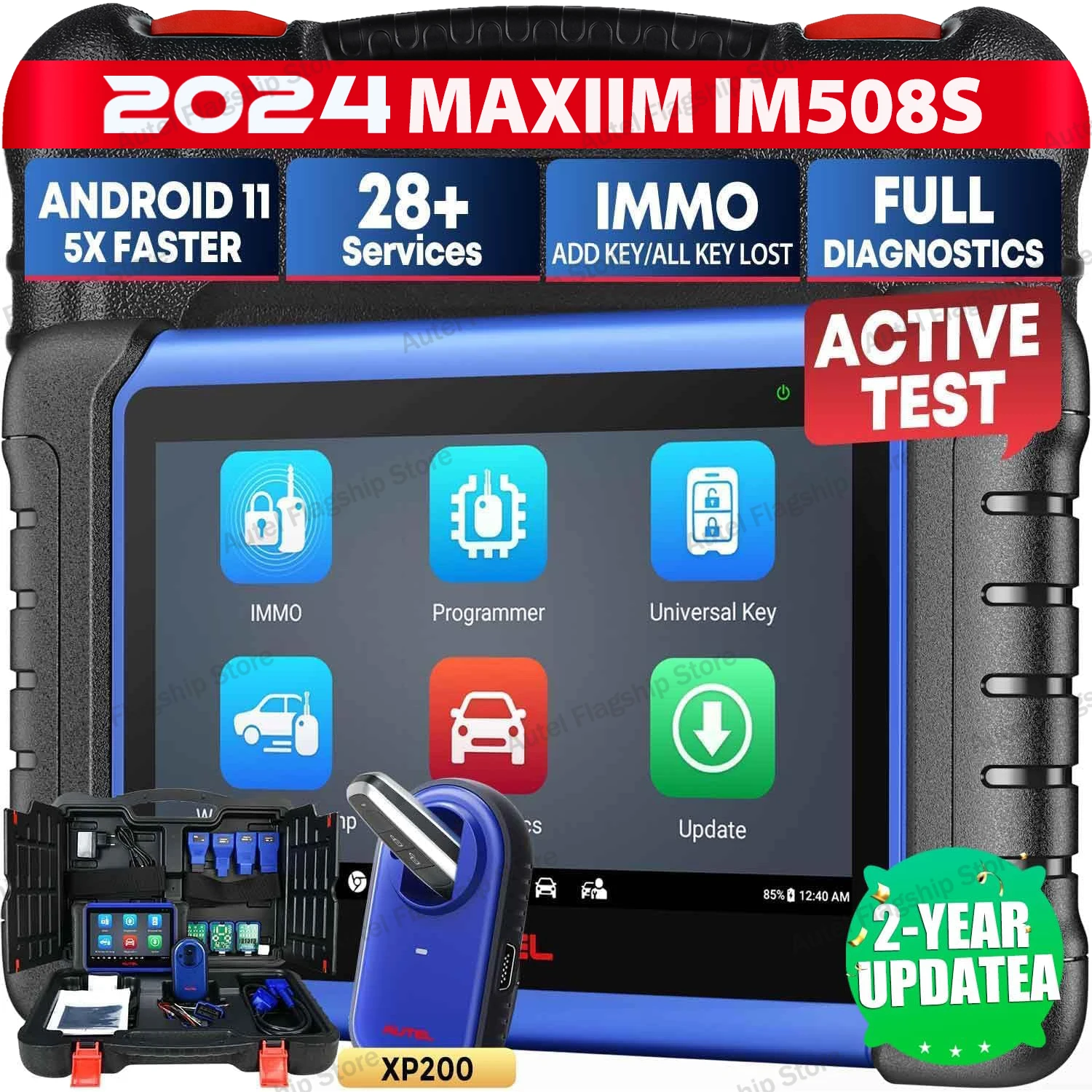 Autel MaxiIM IM508S XP400 PRO 올인원 IMMO 키 프로그래밍 도구, 키 추가, 모든 키 손실, 모든 시스템 진단, PK KM100 IM508