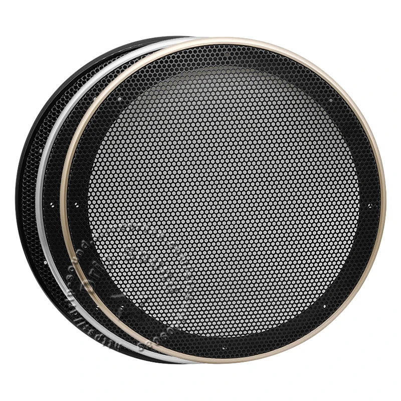 Conversão Speaker Net Cover High-grade Carro Home Audio Círculo Decorativo Metal Mesh Grille Proteção 10