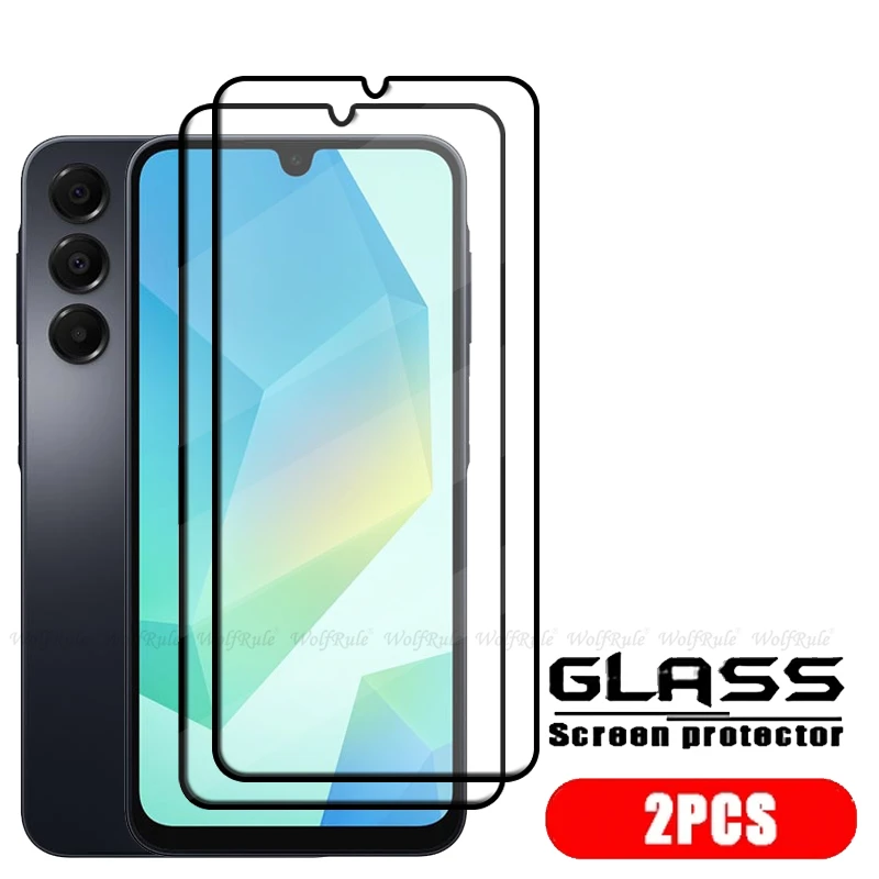 Premium Tempered Glass Screen Protector for Samsung Galaxy A16 - Full Coverage, HD Clarity, 9H Hardness, Available in Multiple Quantities