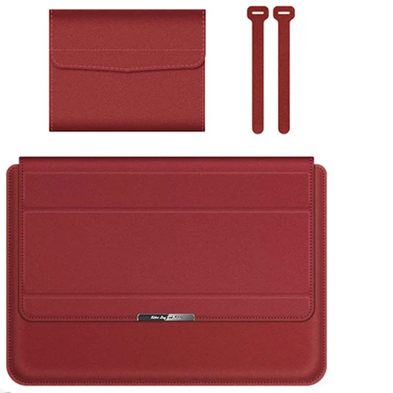 Enhanced Laptop Sleeve and Accessory Organizer with Foldable Stand & Wrist Rest Pad