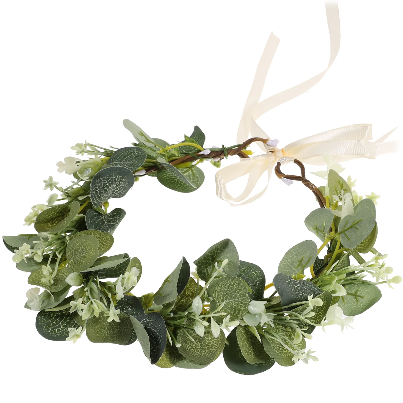 

Eucalyptus Headpiece Forest Garland Wedding Hair Accessories Lady Wreath Headdress