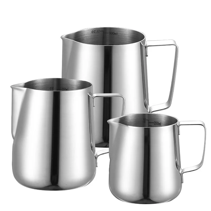

Milk Frother 20oz/600ml Steamer Stainless Steel Milk Coffee Cappuccino Latte Art Barista Steamer Milk Maker Cup