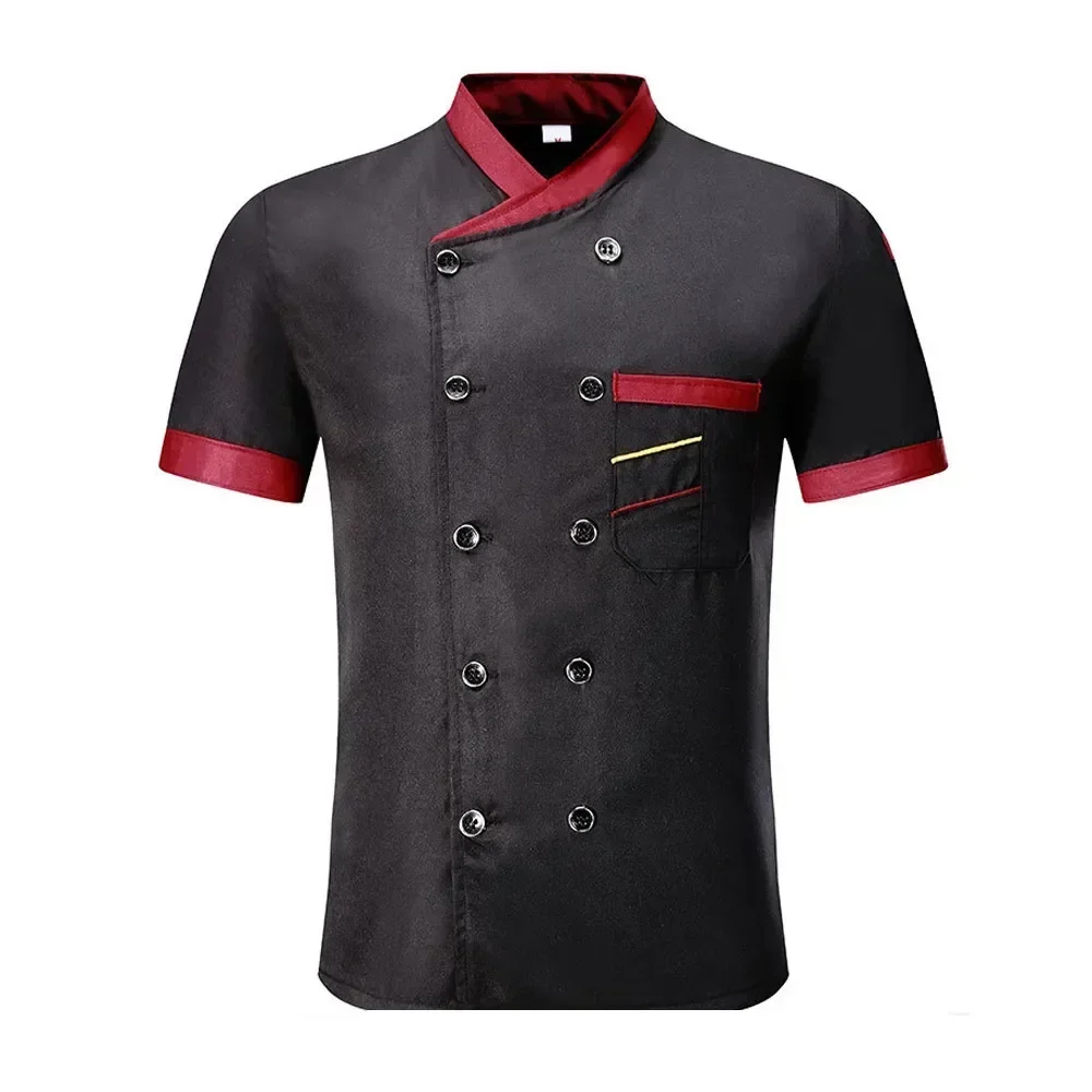 

Chef Shirt Restaurant Uniform Clothes Mens Jacket Catering Cooking Hotel Kitchen Unisex