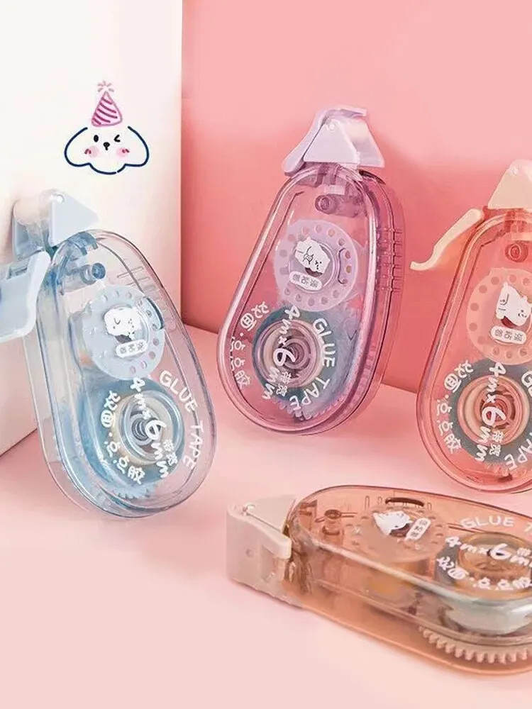 1PC Dot Adhesive High Viscosity Without Leaving Marks Correction Tape Type Transparent Double-Sided Adhesive double sided adhesive tape correction tape For Students
