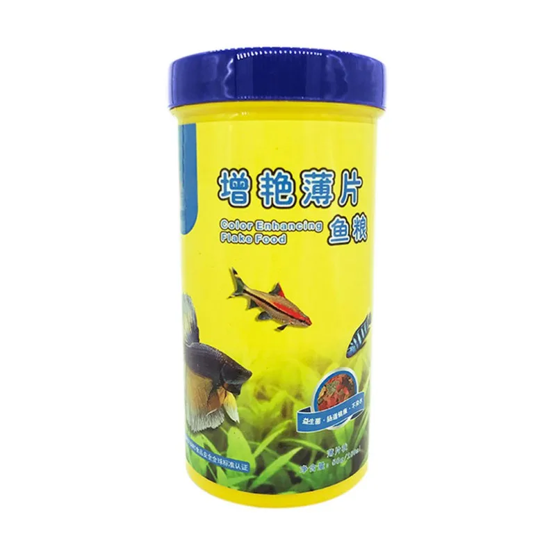 Fish Food Flakes Freshwater Saltwater Tropical Growth Healthy Boosting Elements