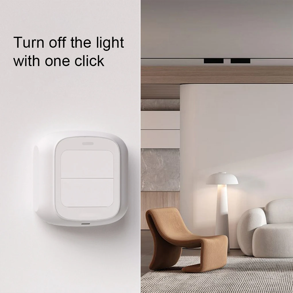 Tuya Smart WiFi/Zigbee Switch Push Button Switch 2Gang 6 Scene Wireless Smart Home Remote Controller Automation Scenario Switch