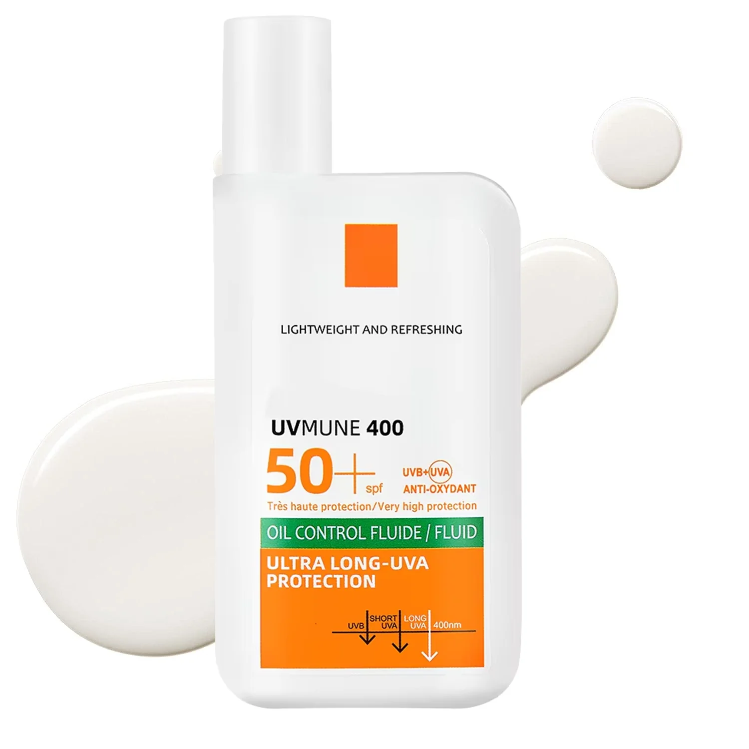Original SPF50+ Sunscreen Lotion Cream Lasting Moisturizing Refreshing Light Non Greasy Prevent Facial and Body Sunburn