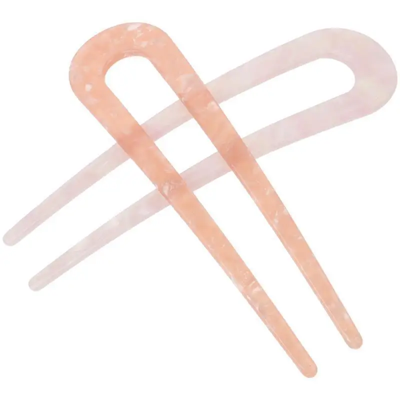 U-förmige Haarnadel Aus Metall – Minimalistisches Design, Für Dutt & Hochsteckfrisuren, 1 Stück
