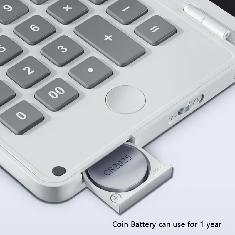 Electronic Memo Pad Calculator with Calculator 12 Digits Simple Calculator Multi-functional 6.5 Inches Digital Memo Learning