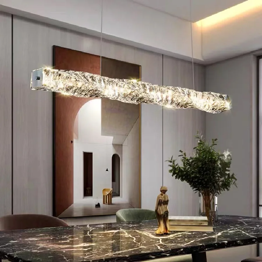 

IWP Postmodern Crystal Pendant Lamp Luxurious Hanging Light Indoor Decor LED Chandelier Lamp For Living room Bedroom Dining Room