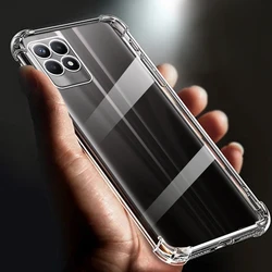 Transparent Anti - Slip Scratch Resistant Phone Case with Enhanced Protection for Transparent (For Realme 8i 4G)