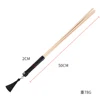 Handmade Rattan Horse Whip Bull Whip Round PU Leather Handle with Wrist Strap for Horse Training 5