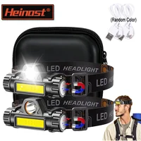 Rechargeable COB LED Headlamp Strong Magnetic Powerful Head Flashlight Super Bright Waterproof Head Torch For Outdoor Fishing