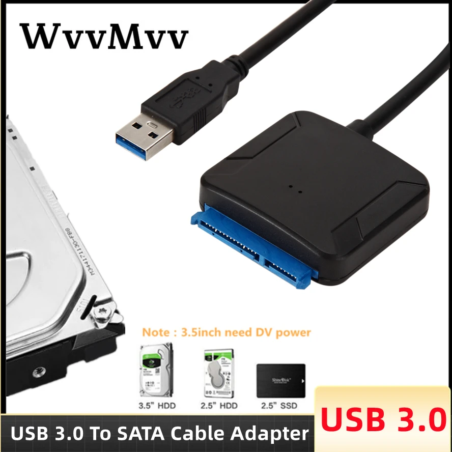USB 3.0 To Sata Adapter Converter Cable Support 2.5/3.5 inch SSD HDD SATA III Adapter Hard Drive Disk Support Cable USB To Sata