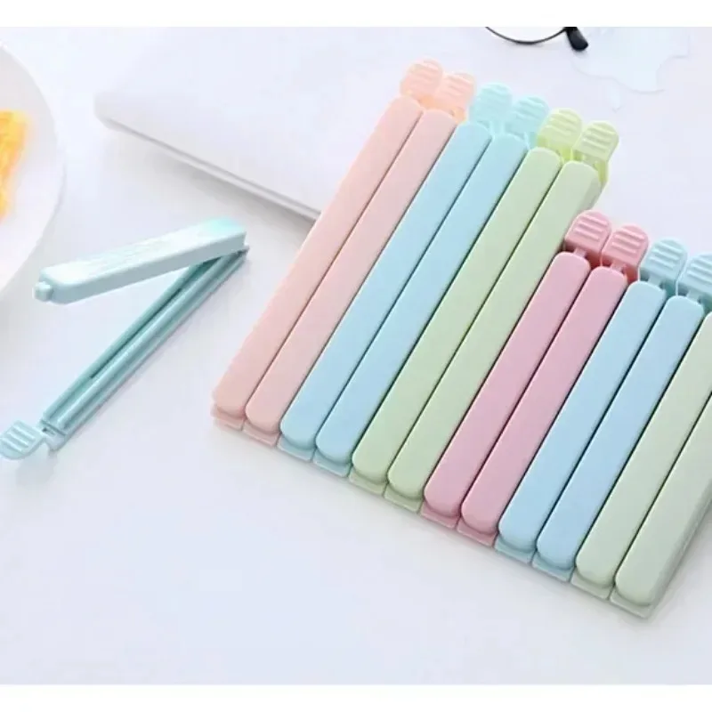 Bag Clips Food Snack Sealing Clip 12/15.5cm Portable Kitchen Storage Accessories Tool Elastic Buckle Package Bag Clamp