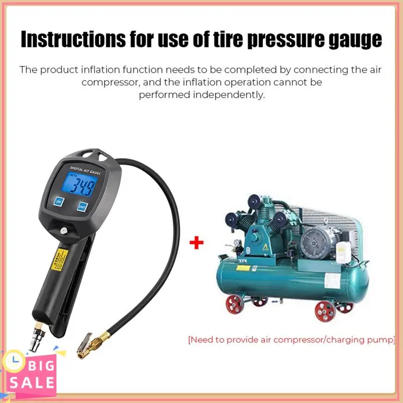 Tire Pressure Gauge Auto Accessories High-Precision Monitoring Inflation Universal Car Tire Manometro