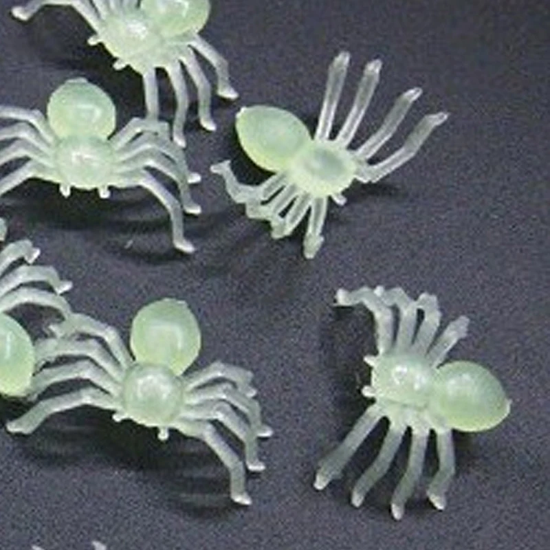 50 Pcs Plastic Spider Trick Toys Halloween Haunted House Prop Decorations Christmas Children's Day Gift