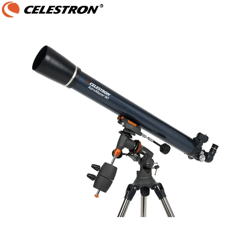Celestron Professional Astromaster 90eq Refractor Telescope Red Dot