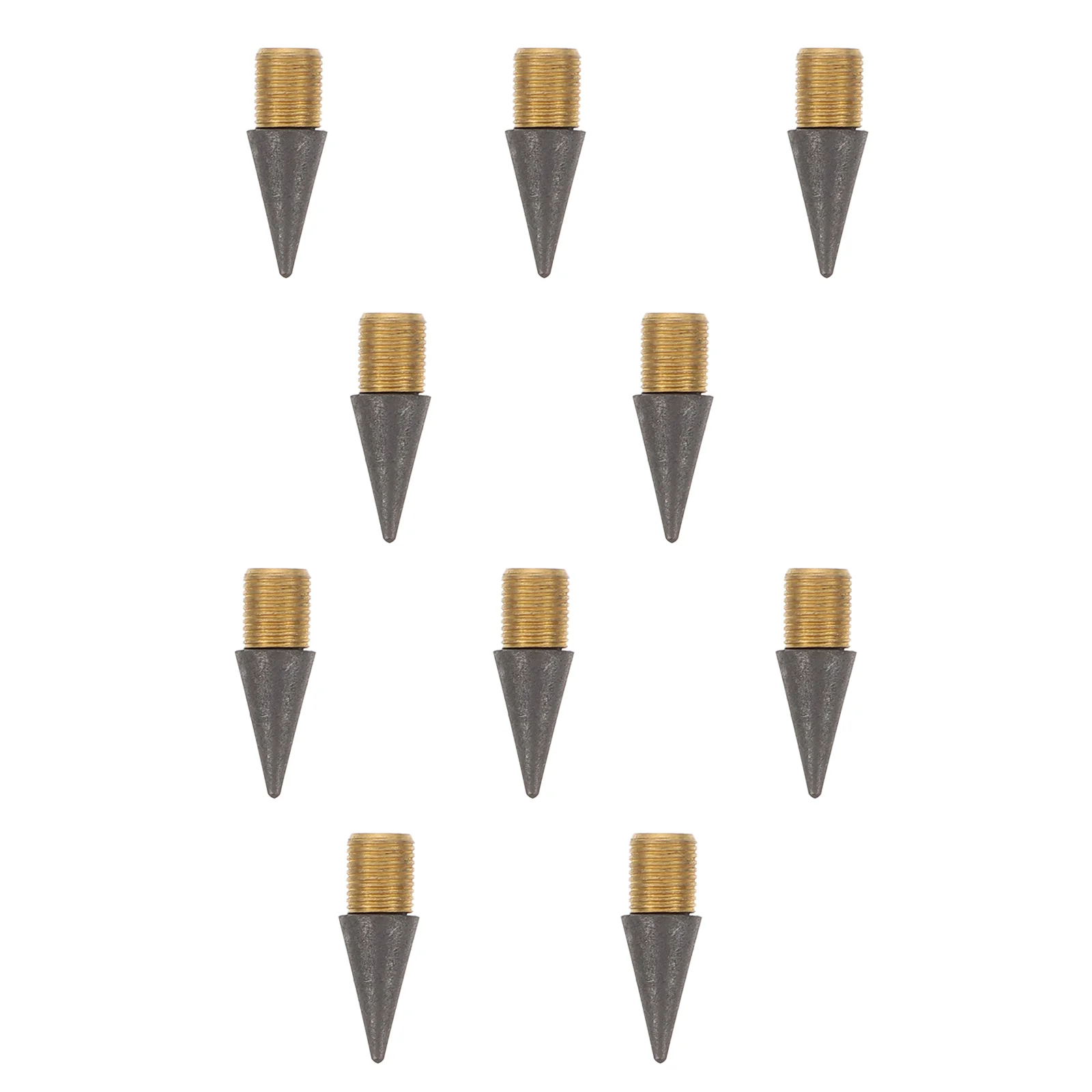 

10 Pcs No Pin Pencil Replaceable Nibs Infinite Tips Lead Pencils Heads Replacements Carbon Painting Student Kids Stationary
