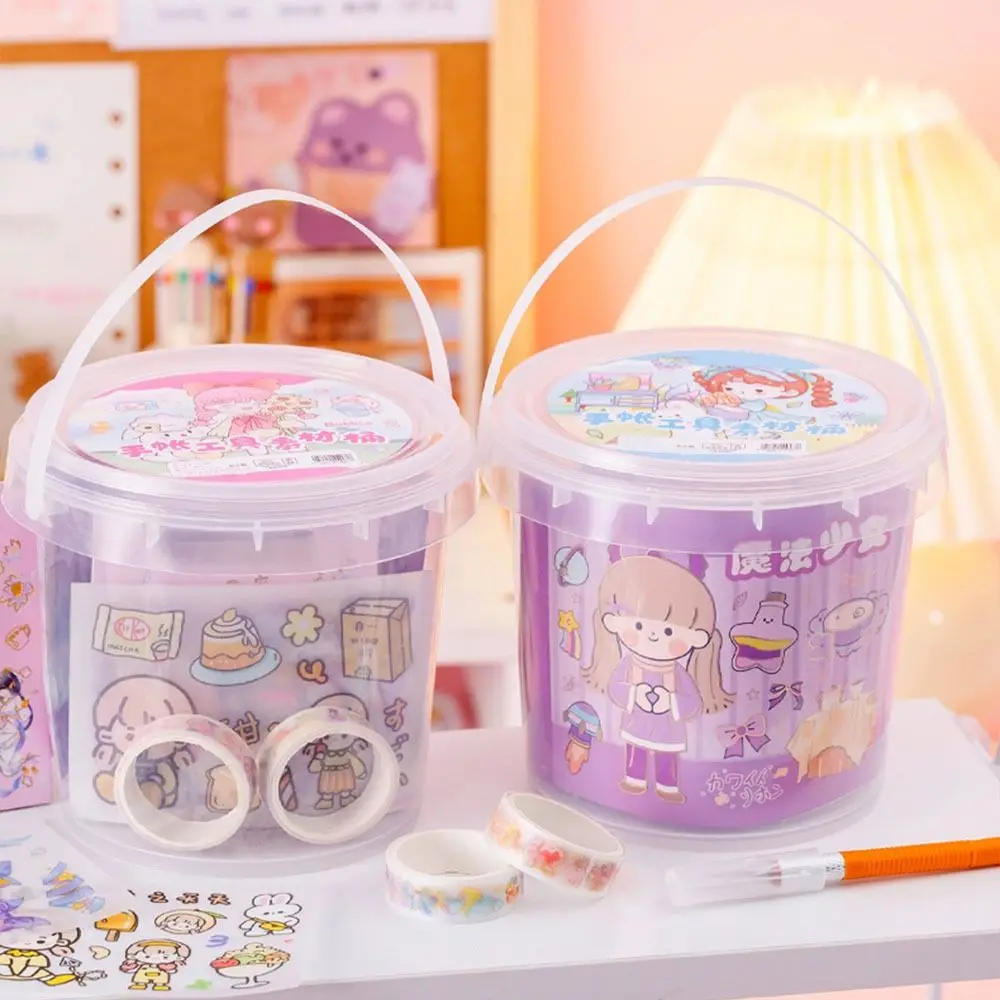 

Display Album Stander Photo Frame DIY Photocard Holder Guka Bucket Sticker Set Goo Card Sticker Tool Set Hand Account Tool Set