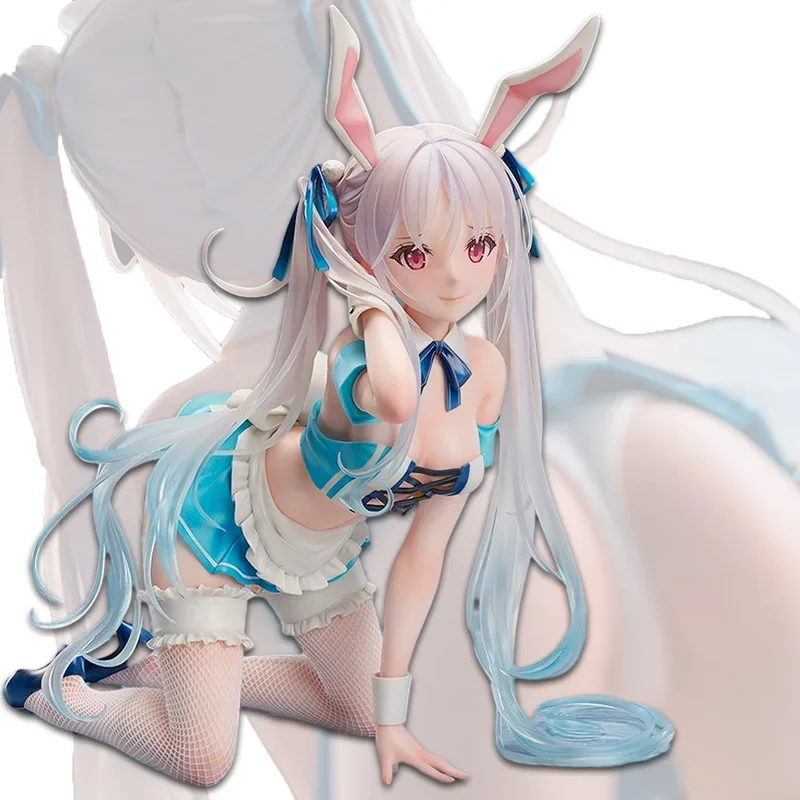 

24CM Sexy Anime Character Water Blue Kawaii Rabbit Girl Character Adult Toy Can Take Off Clothes Japanese Doll Hobbies