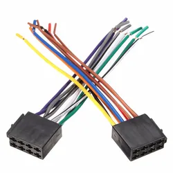 Universal Car Radio Wiring Harness and Connector Kit for Power, Illumination, and Speaker Accessories