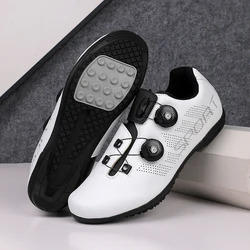 Breathable Unisex MTB & Road Cycling Shoes for Enhanced Performance (White)