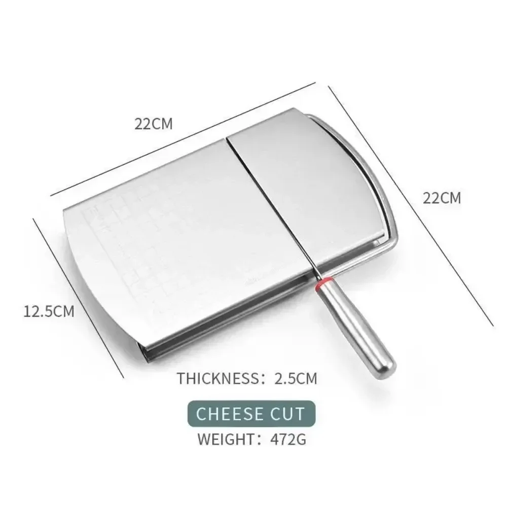 Cheese Board Cutter Cheese Board with Wire Cutter 5.5 Inch Stainless Steel Cheese Slicer Cutter Wire with Serving Board