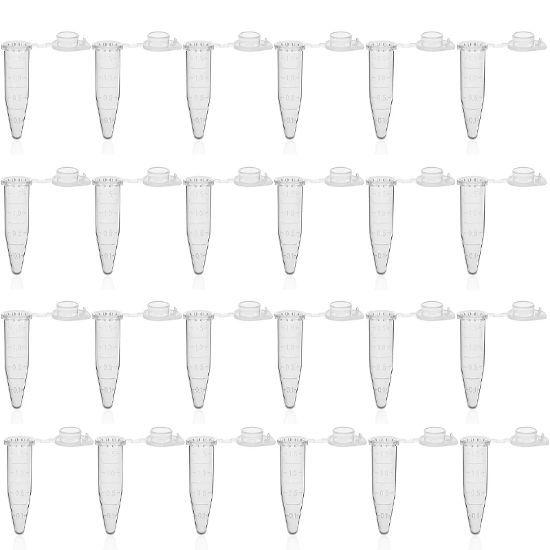 Transparent Mini Plastic Test Tube Centrifuge 50 Pieces 1.5ML Management Unit For Laboratory Sample Containers School plastic test tubes,centrifuge tube