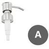 Liquid Lotion Dispenser Pump Head Soap Dispenser Press Head Stainless Steel For Shampoo Soap Cosmetics Lotion 25MM 5
