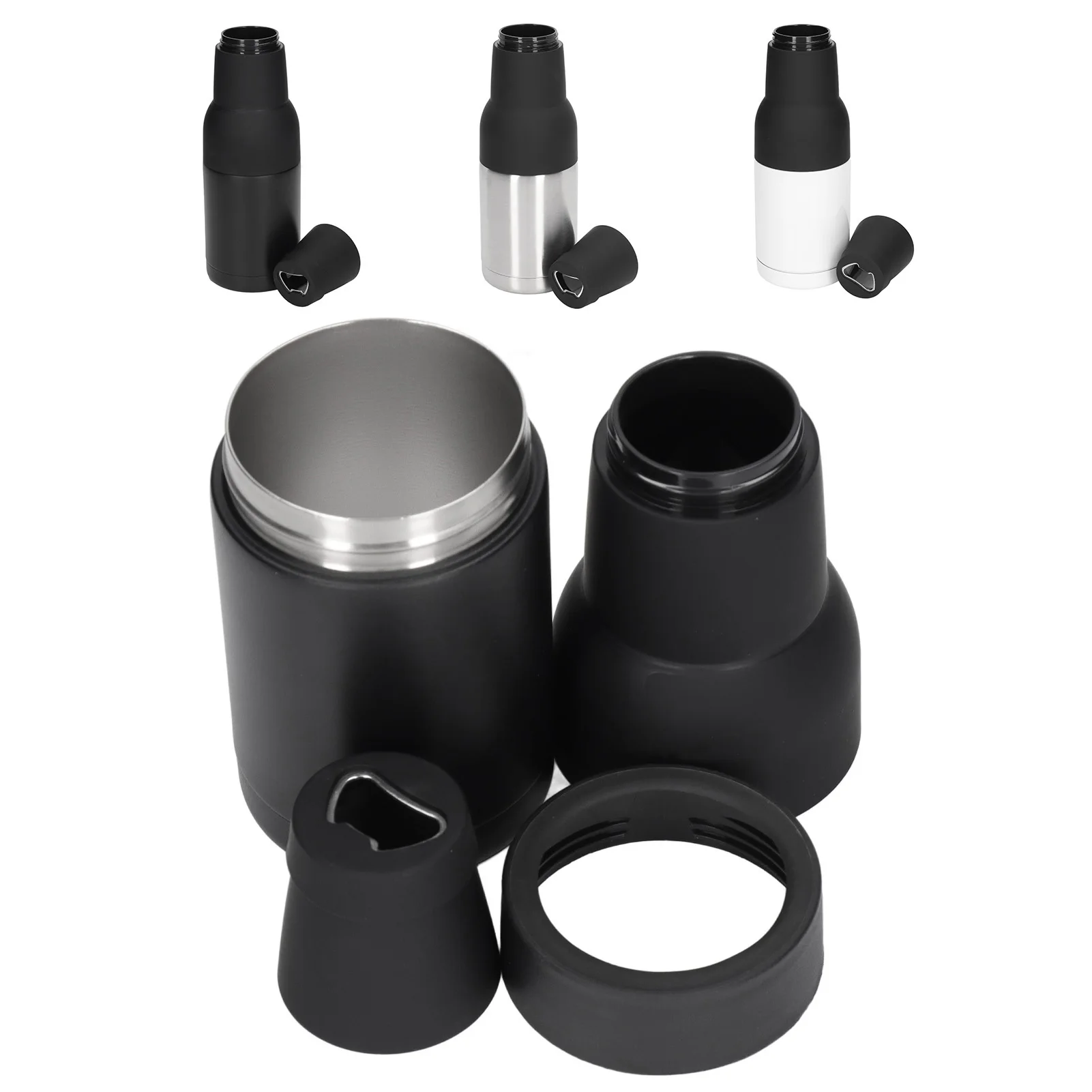 Thermal Insulation Can 304 Stainless Steel Double Layer Insulation Tank Multifunctional with Beer Bottle Opener for Outdoor
