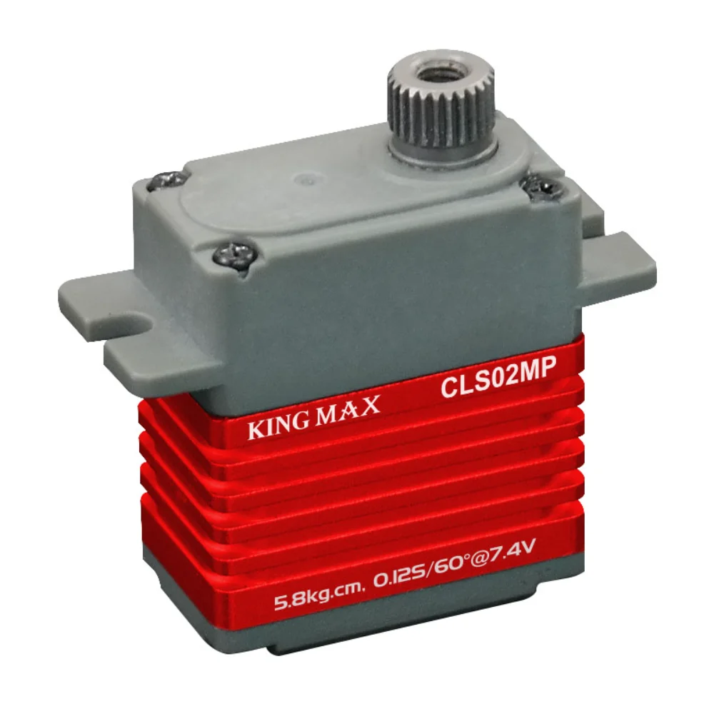 KINGMAX HOBBY 디지털 방수 금속 기어, 소형 고정 날개, 로봇용 미니 서보, CLS02MP, 18g 5.8kg.cm