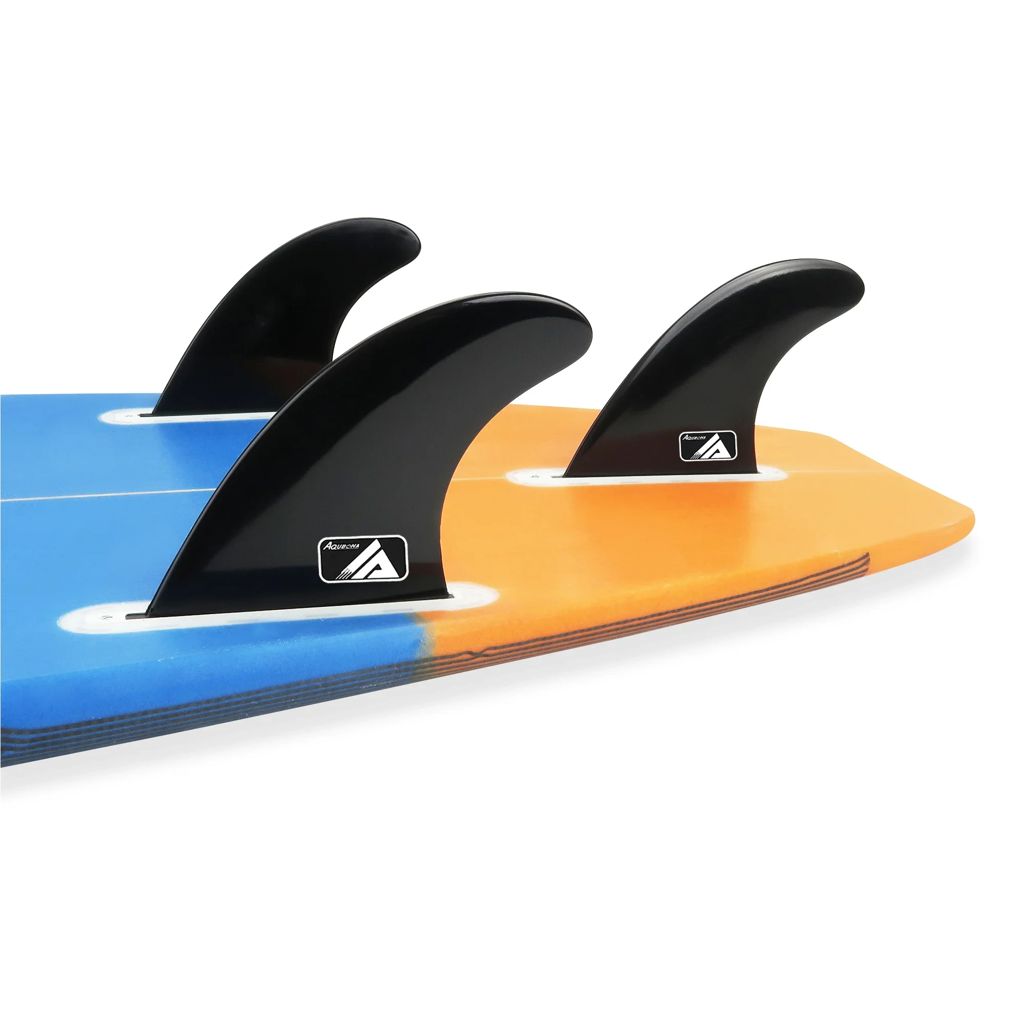 AQUBONA Surf Fin Single Tab & Twin Tabs Fins for Longboard Surfboard Paddleboard Thruster Set 437 Style
