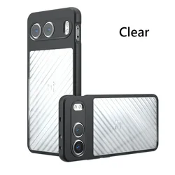 Ultra-Durable Airbag Protection Soft TPU+PC Clear Matte Back Cover for OnePlus Nord 4 (Transparent)