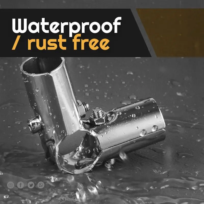 

Соединитель трубы из нержавеющей стали для трубки/трубы диаметром 25 мм, зажим, более прочный, без ржавчины, фитинги для стойки для демонстрации одежды