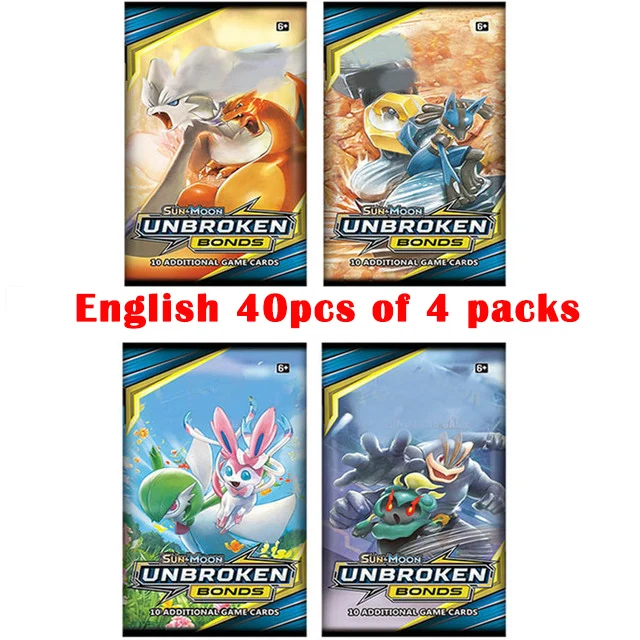 40pc Pokemon Cards GX Tag Team Vmax EX Mega Energy Shining Pokemon Card