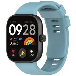Soft Silicone Sports Strap Replacement Wristband for Mi Band 8 9 Pro (Sky blue)