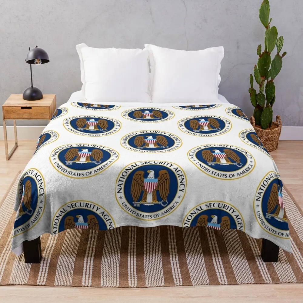 

National Security Agency Emblem Throw Blanket Blankets Sofas Of Decoration Cute Blanket Plaid Soft Bed Blankets Quilt Blanket