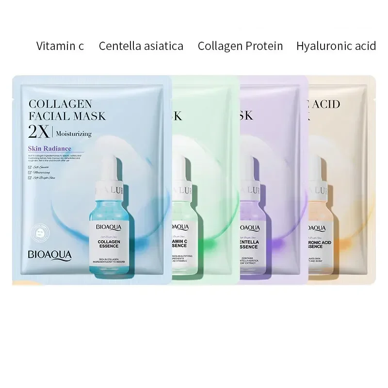 Maschera Facciale Al Collagene Di Vitamina C Maschera Facciale Idratante E Rinfrescante Maschera Facciale All'Acido Ialuronico Prodotti Per La Cura De
