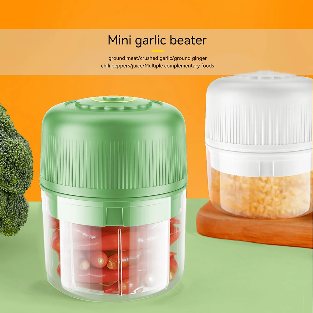 4/6 Blade 300/350ML Vegetable Fruits Chopper Onions Pull Mincer 304 Stainless Steel Blender Mixer Garlic Crusher Kitchen Gadgets 4