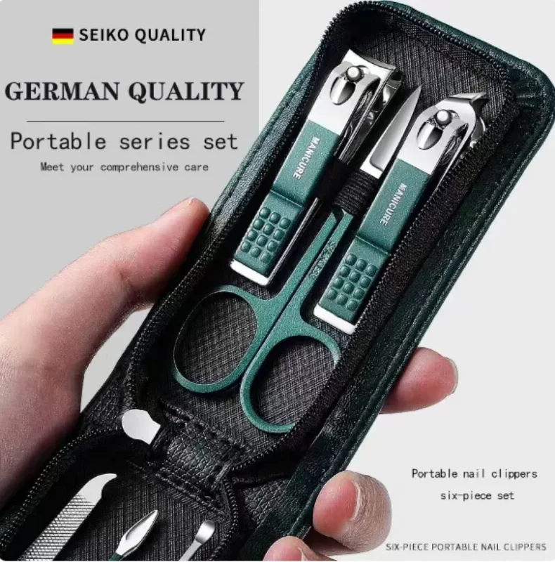Nail Scissors Set Household 6 Piece Portable for Men Women